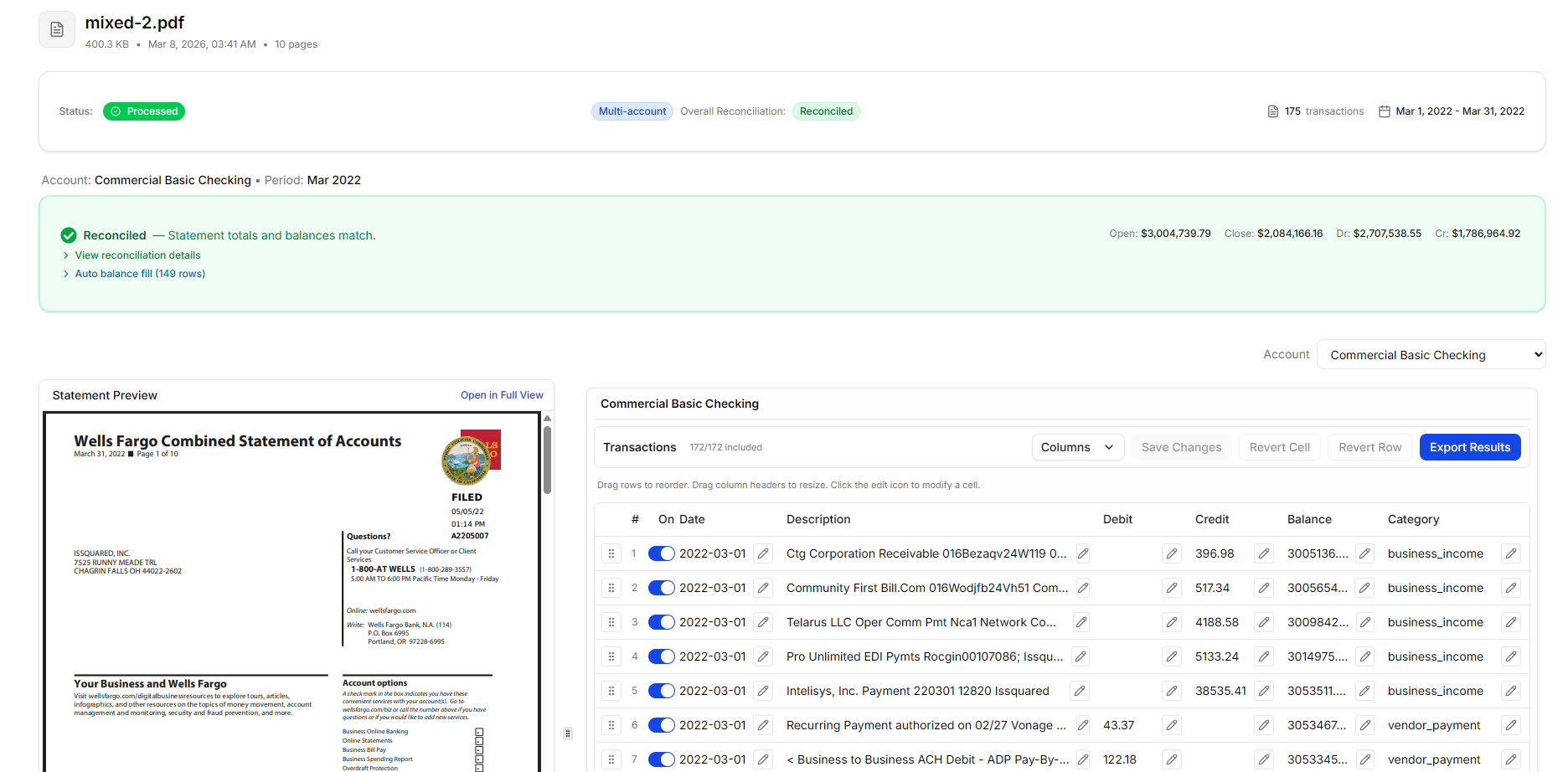 Reconcile Bank Statements gallery image