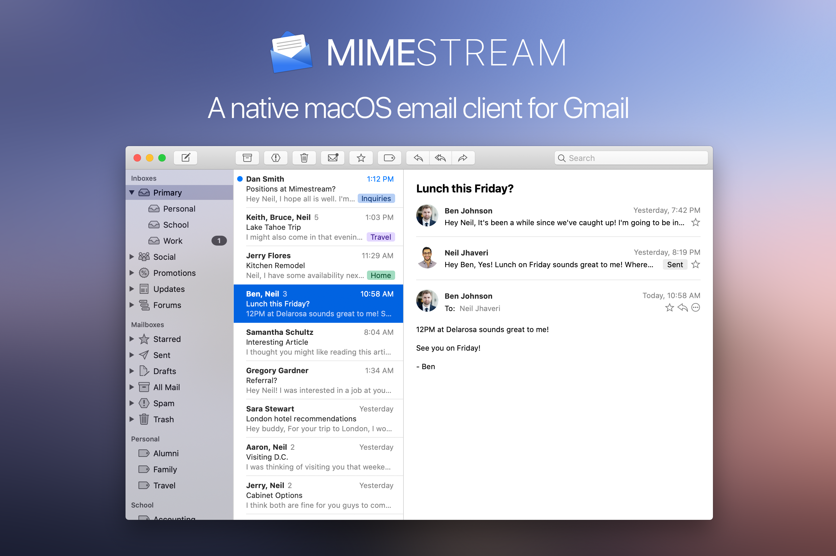 Mimestream for windows instal free