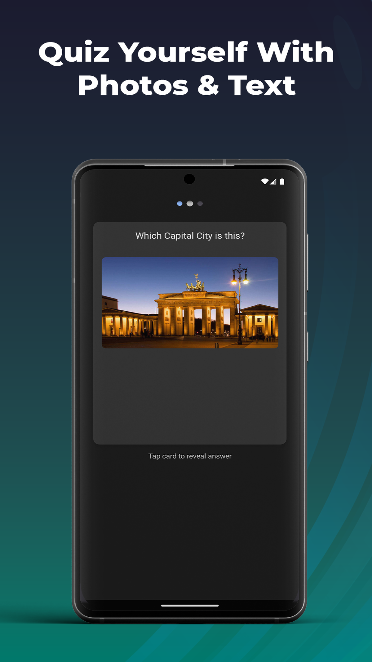 CardGate: Block apps behind a quiz gallery image