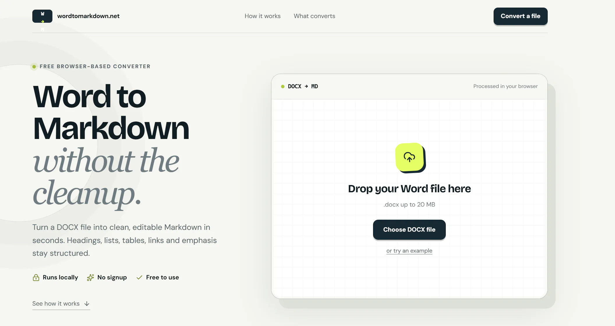 WordToMarkdown screenshot