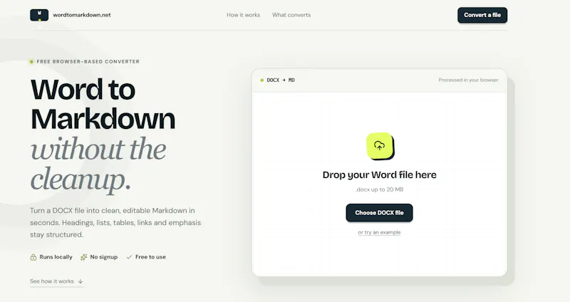 WordToMarkdown screenshot 2