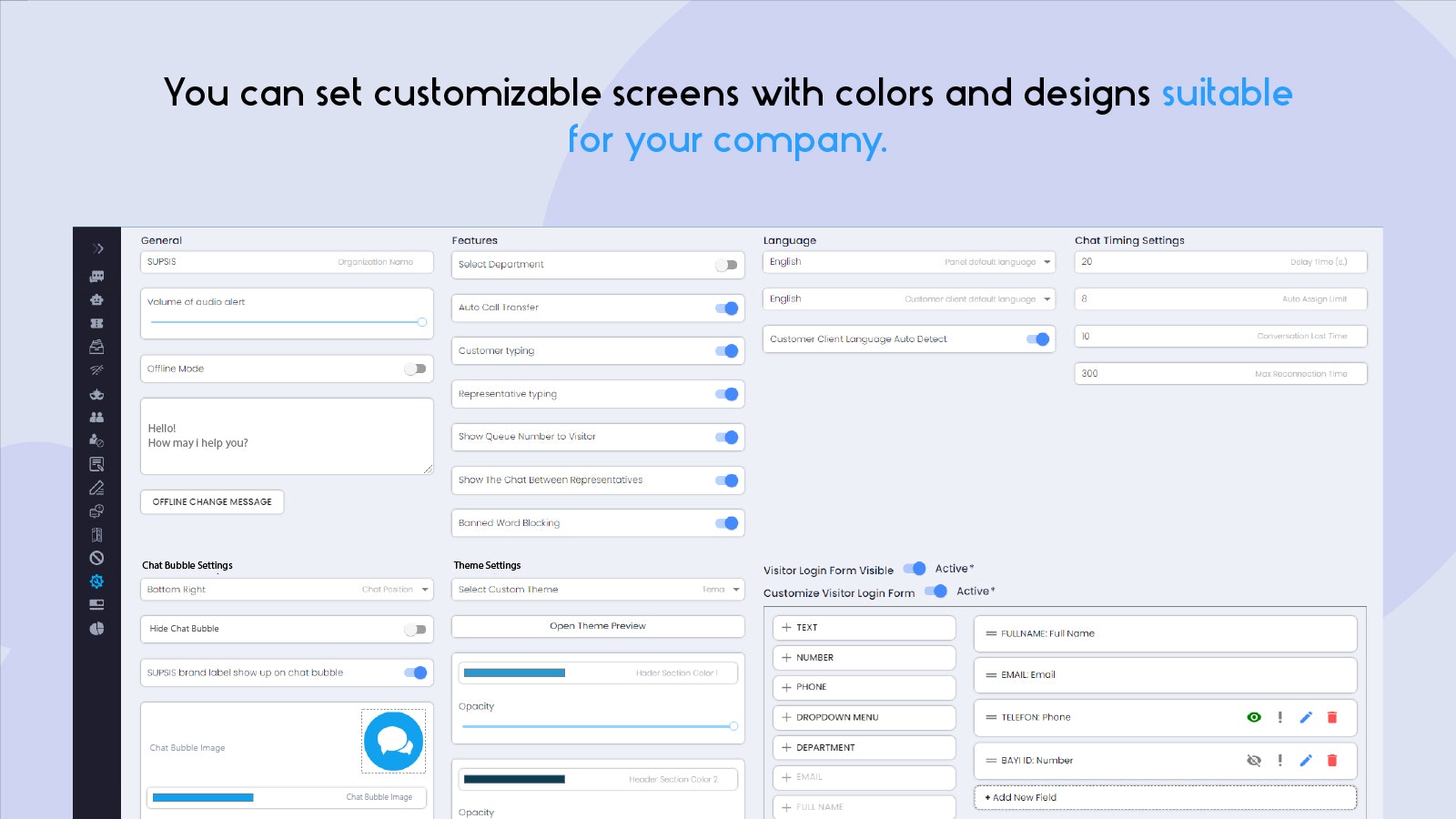 Supsis Live support system and Chatbot gallery image