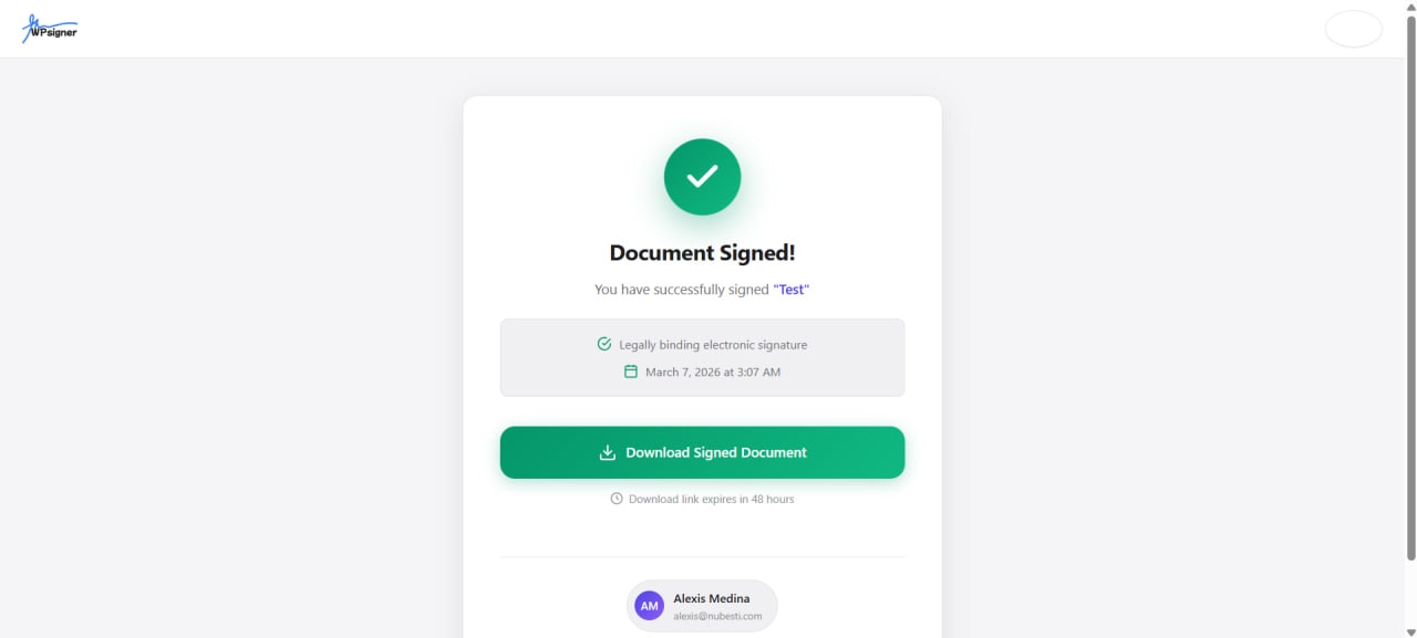 WPsigner gallery image