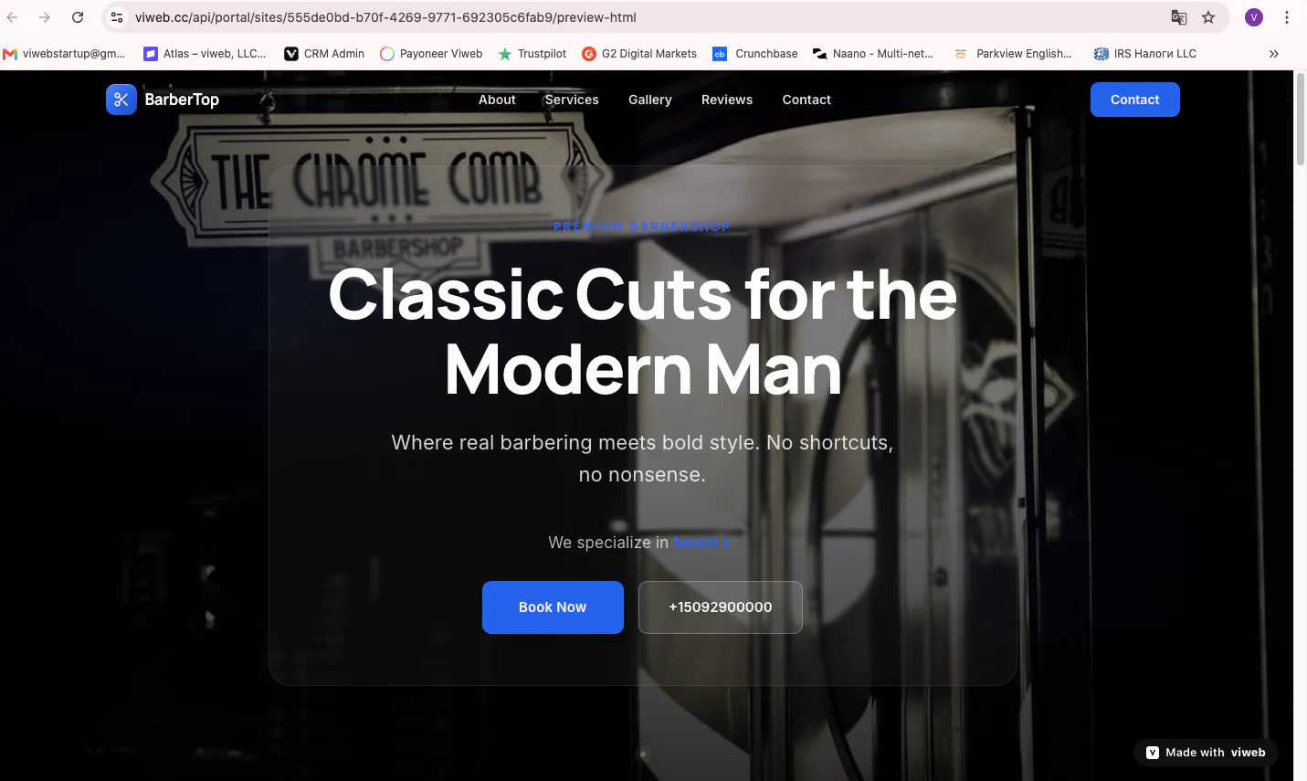 viweb AI Website Builder gallery image