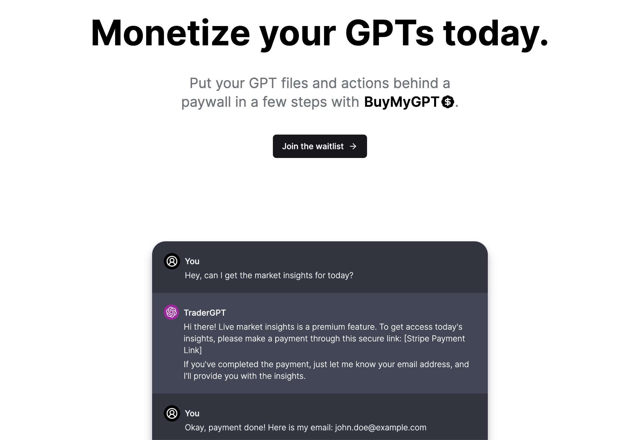 BuyMyGPT - Monetize your GPT today! media 1