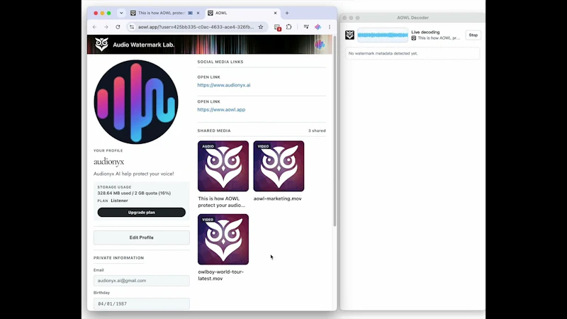 AOWL screenshot 1 (video preview)