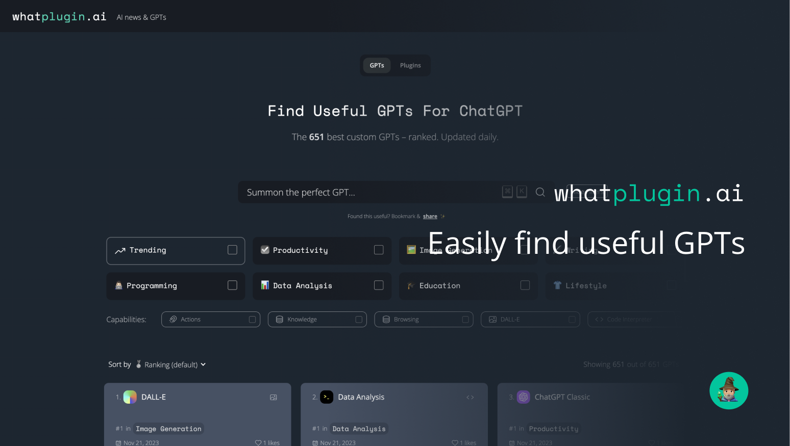 startuptile whatplugin.ai-Easily find useful GPTs