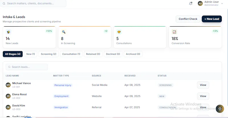Legal Case Management screenshot 4
