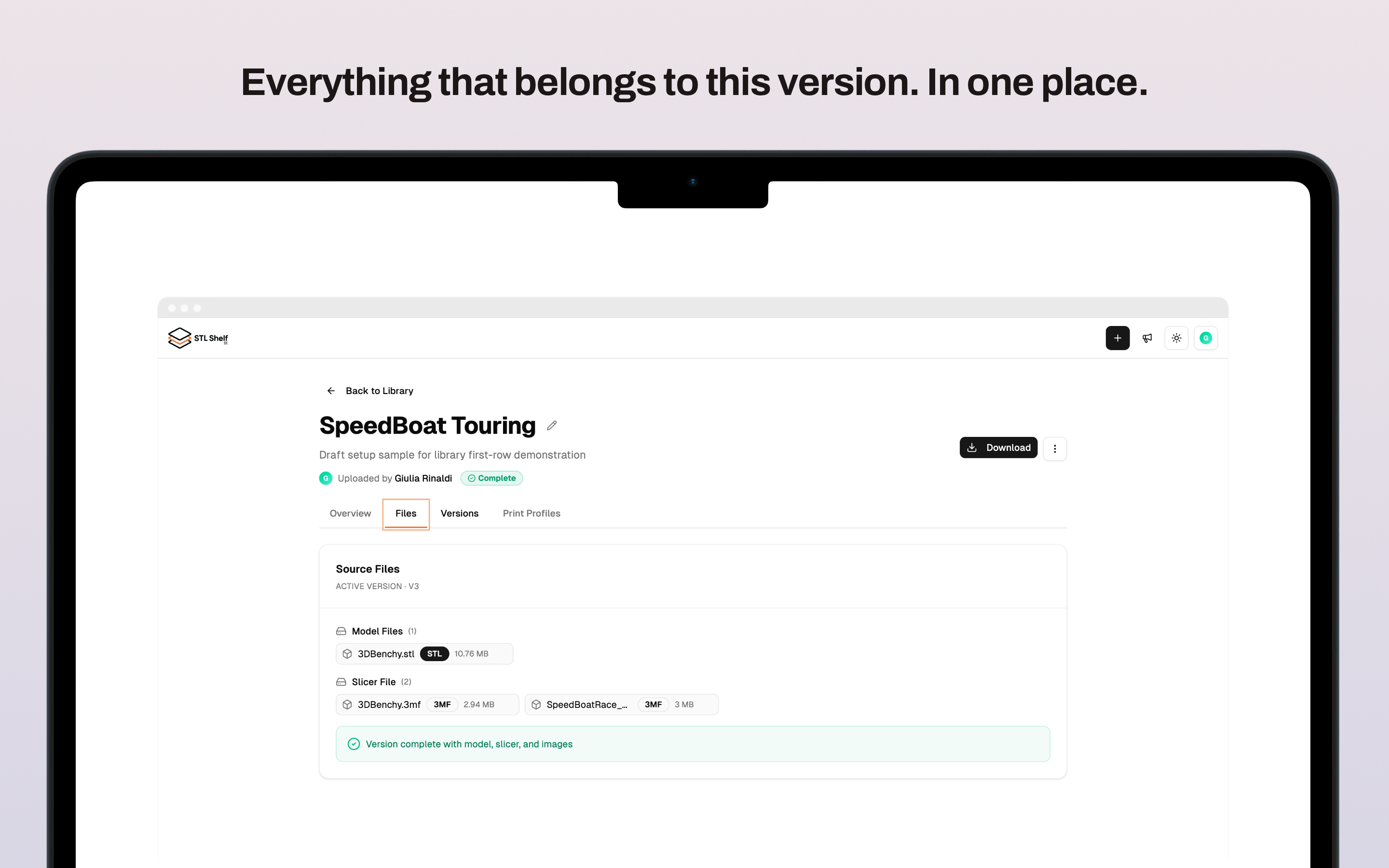 STL Shelf - Screenshot 4 showing product features and functionality