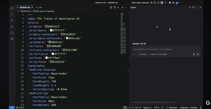 DESIGN.md by Google Stitch screenshot 8