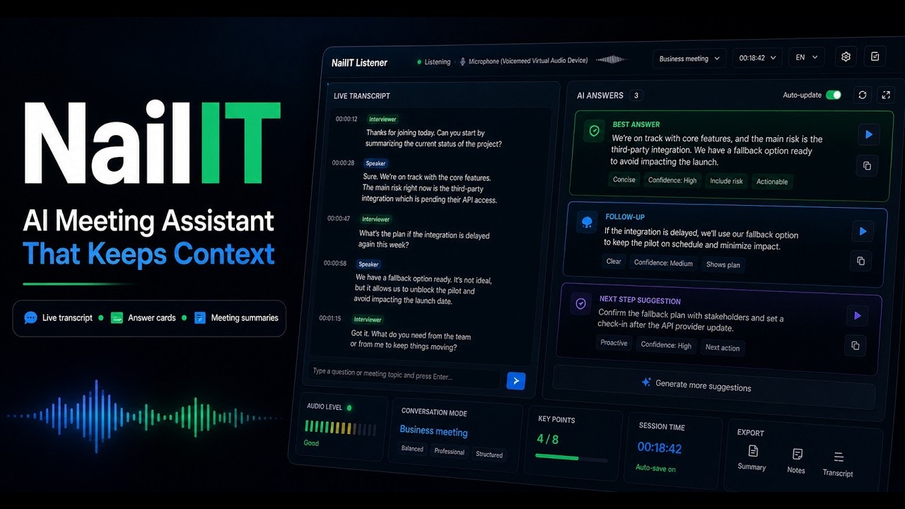 NailIT AI Meeting Assistant gallery image