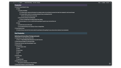Remote Filmmaking Checklist gallery image