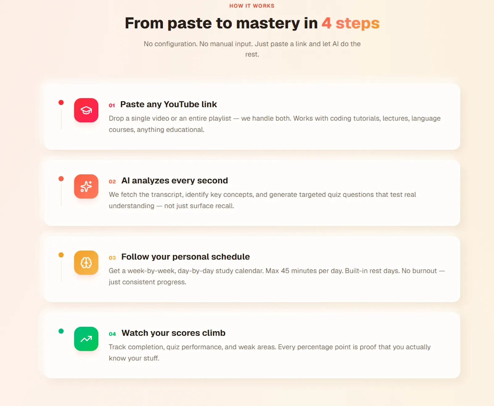 SyllabusAI YouTube to structure learning screenshot 2