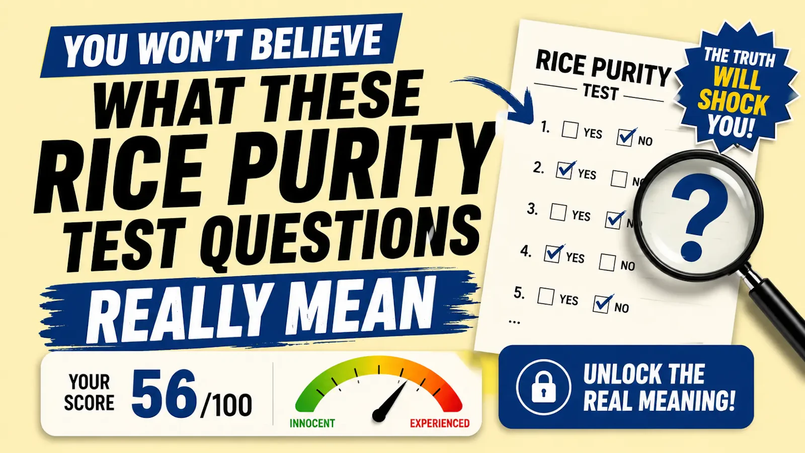 Rice Purity Test – How Pure Are You? screenshot 3