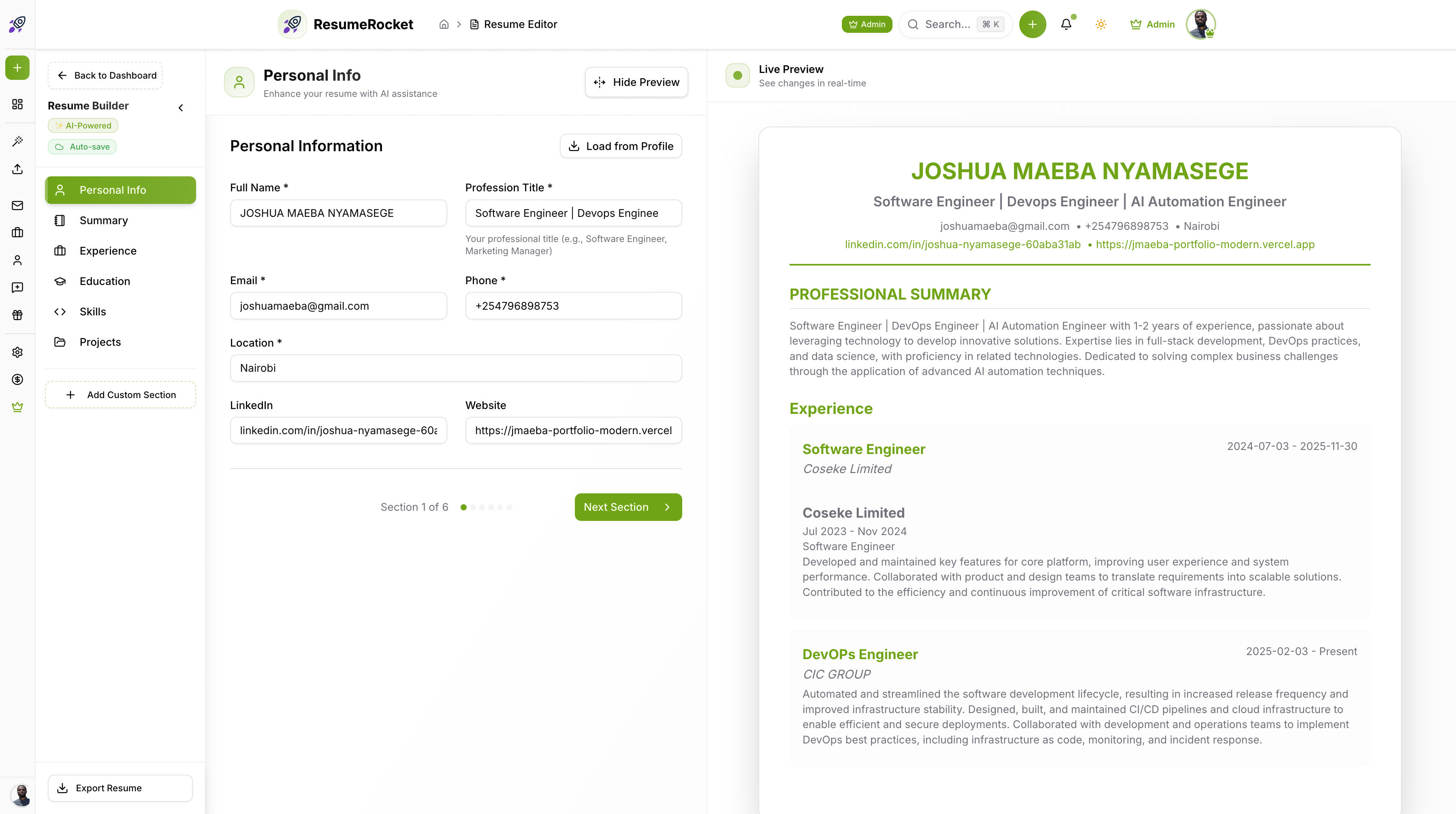 ResumeRocket gallery image