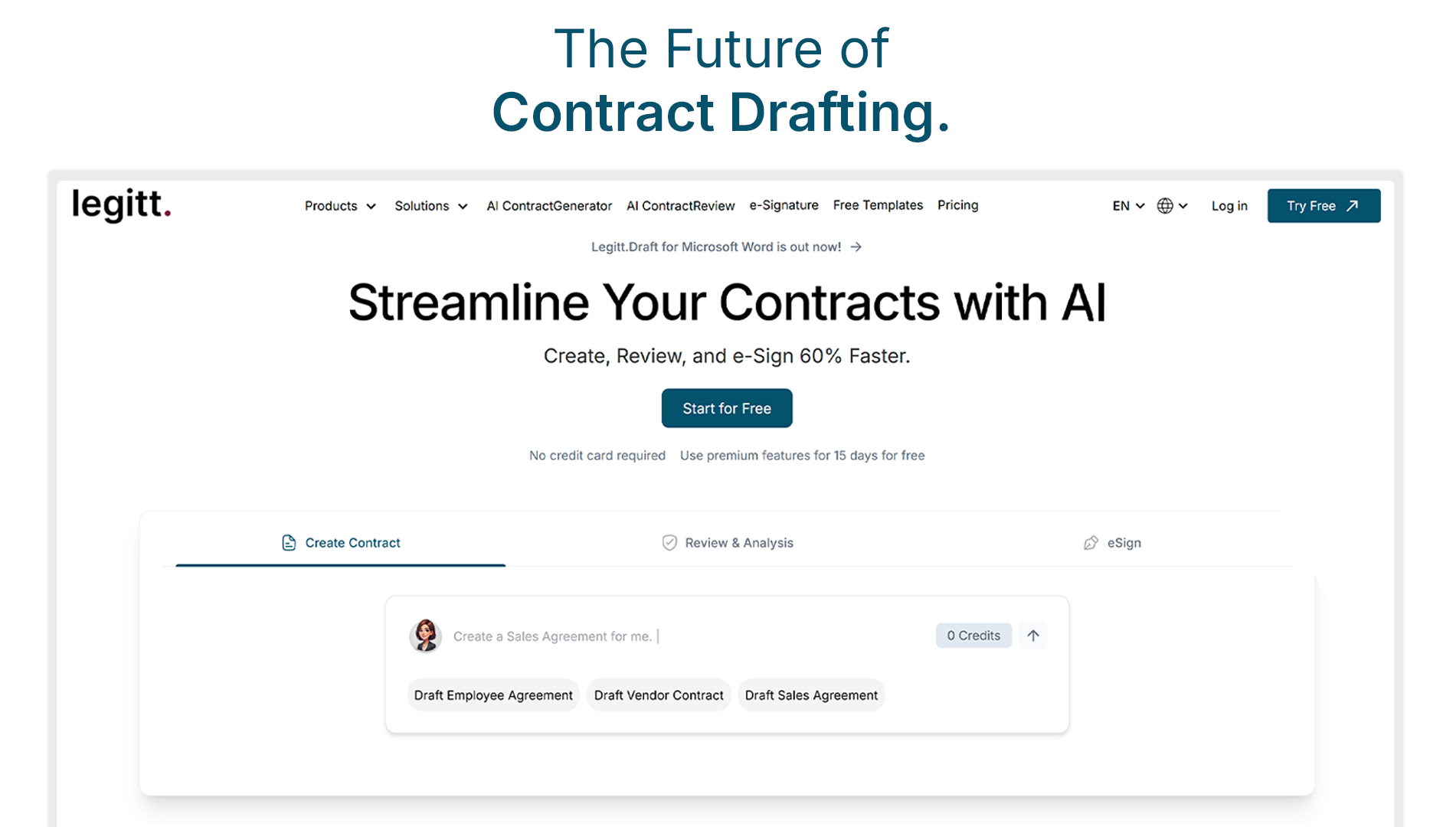 Legitt AI Contract Generator gallery image