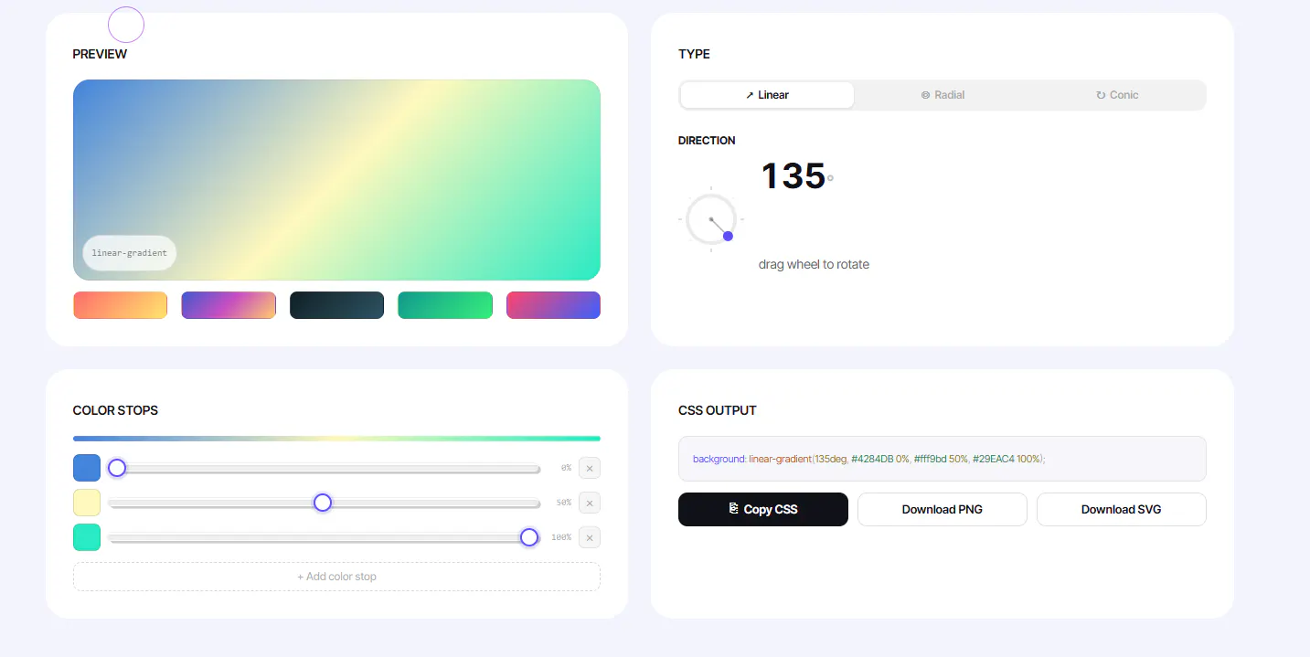 CSS Gradient Generator gallery image