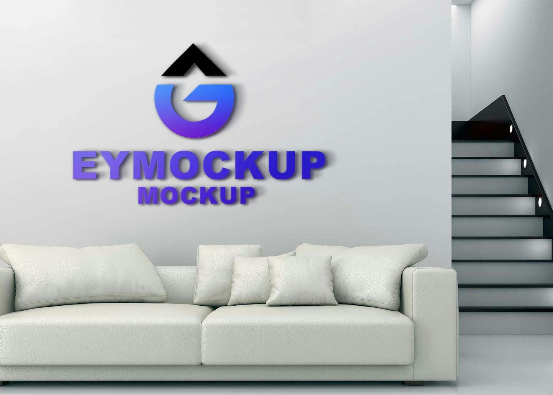 Free 3D Logo Mockup Collection gallery image