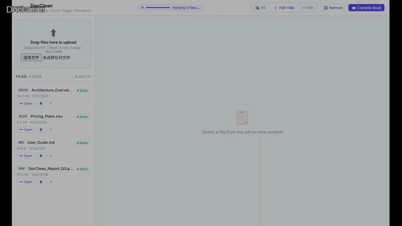 DocClean screenshot 1 (video preview)