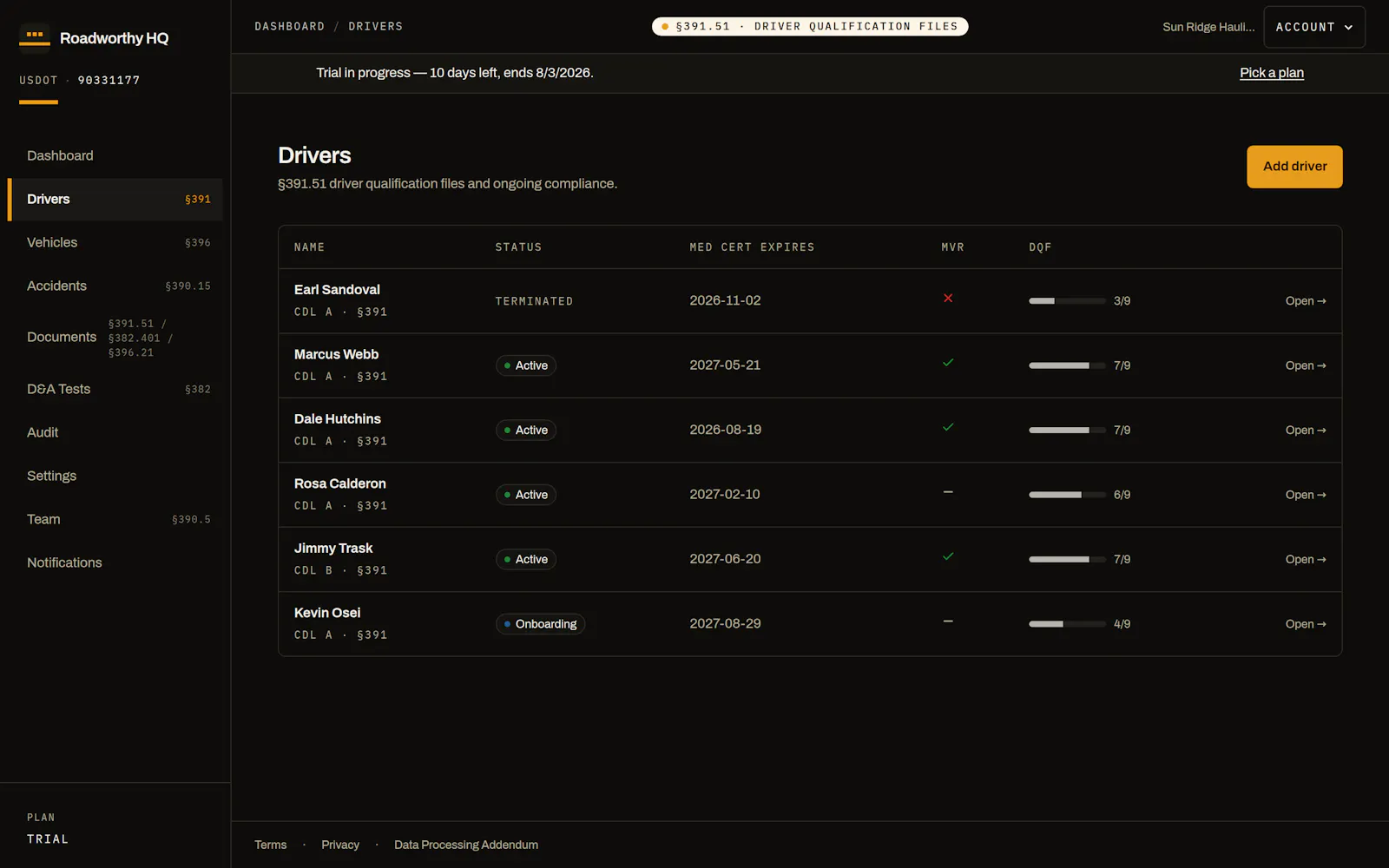Roadworthy HQ screenshot 5