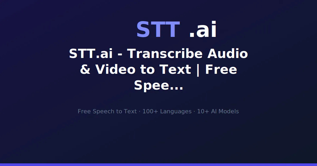 STT.ai product banner