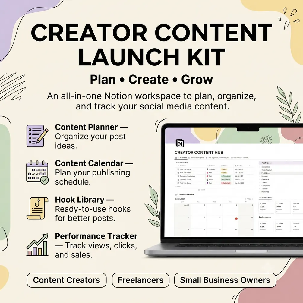 Creator Content Launch Kit gallery image