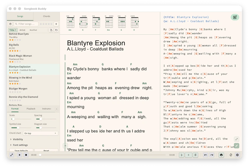 Songbook Buddy screenshot 1