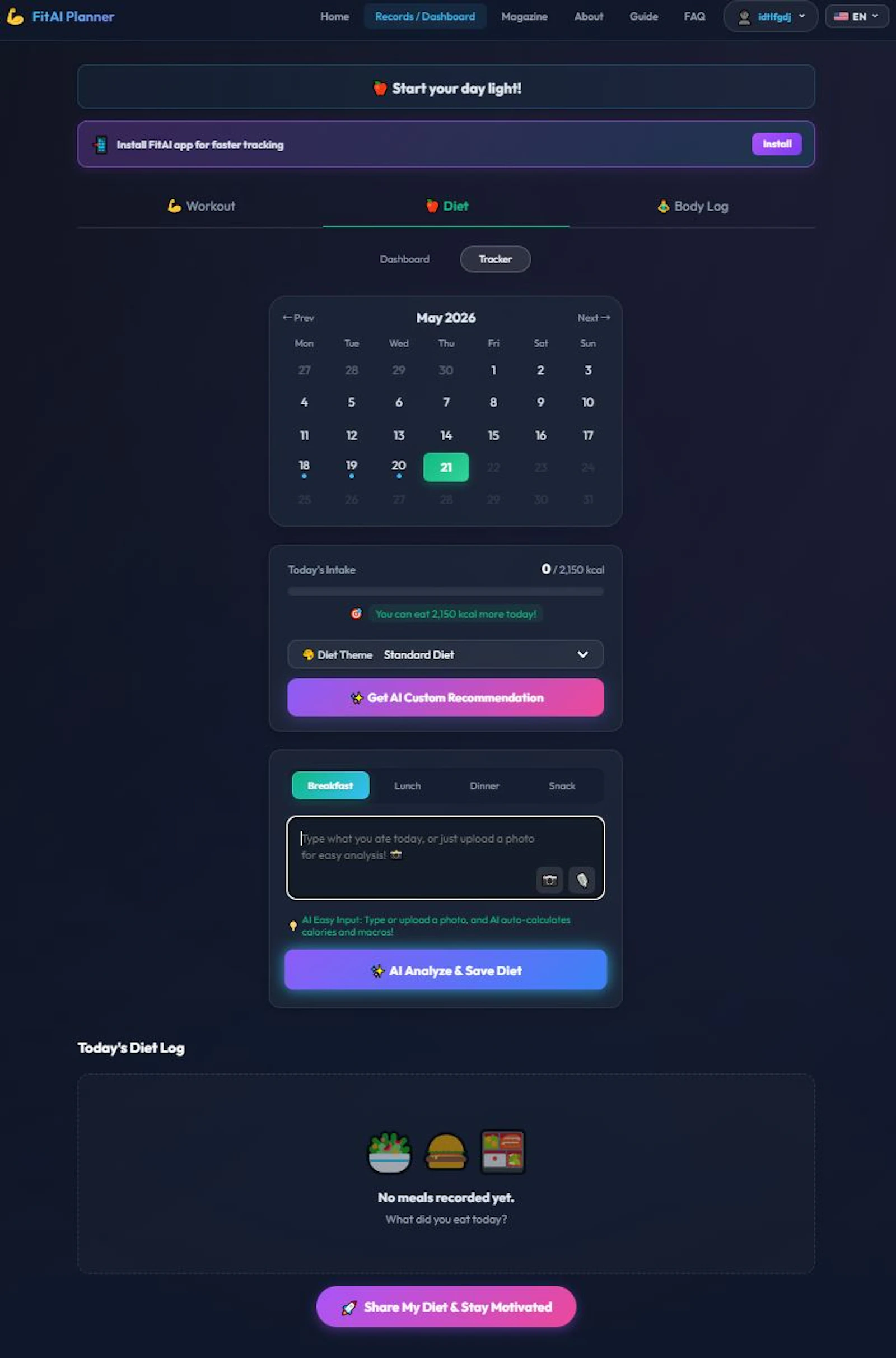 FitAI Planner screenshot 7