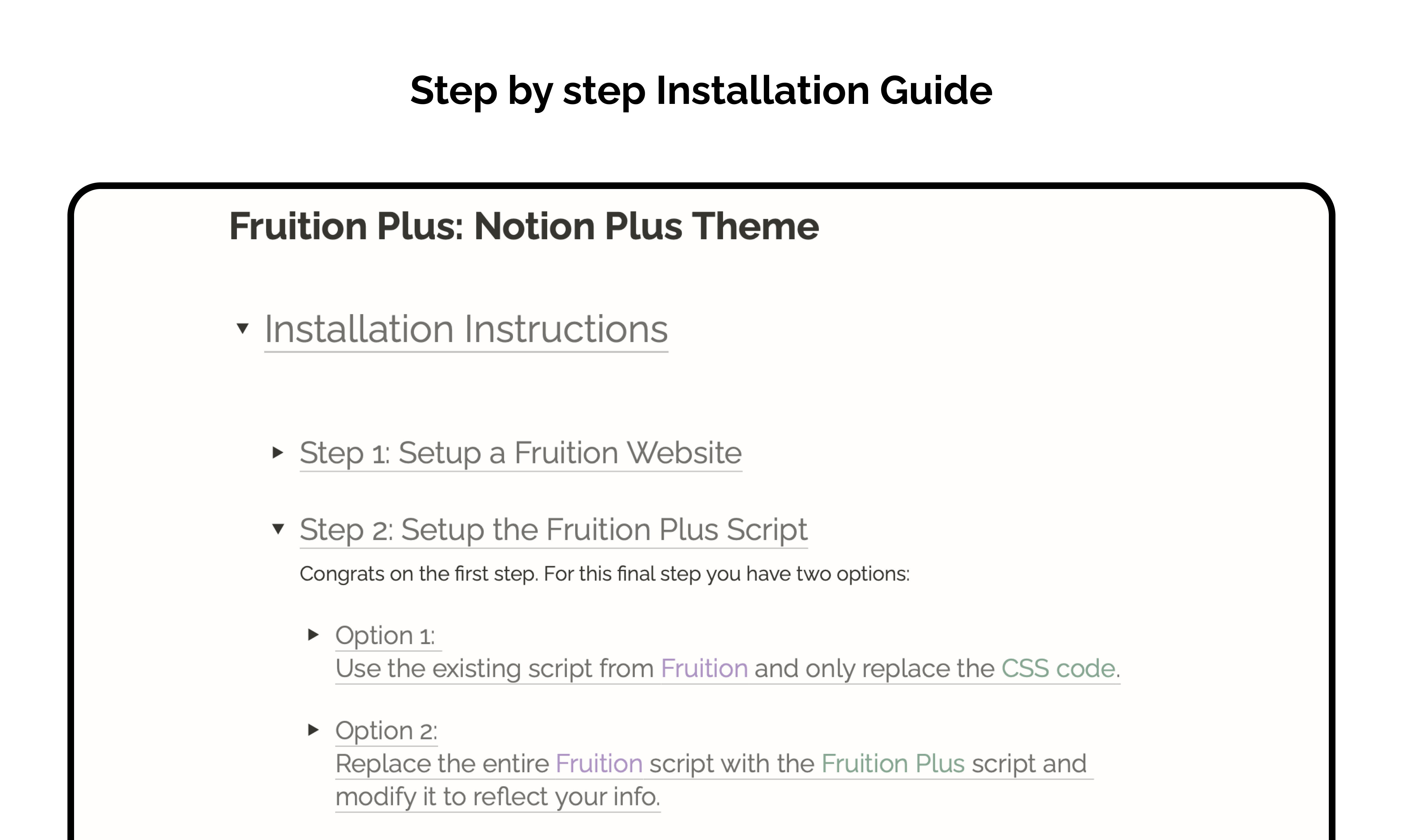 Fruition Plus gallery image