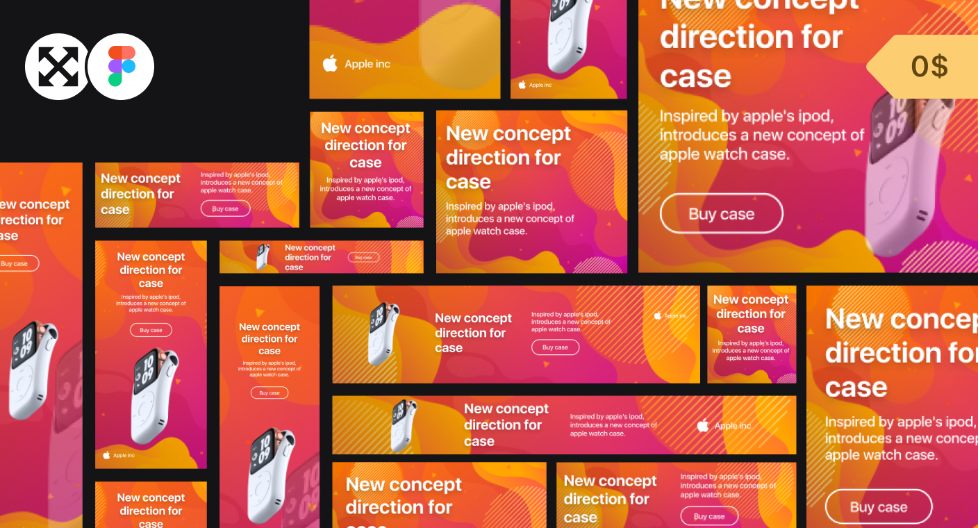 Figma template for auto resizing banners gallery image