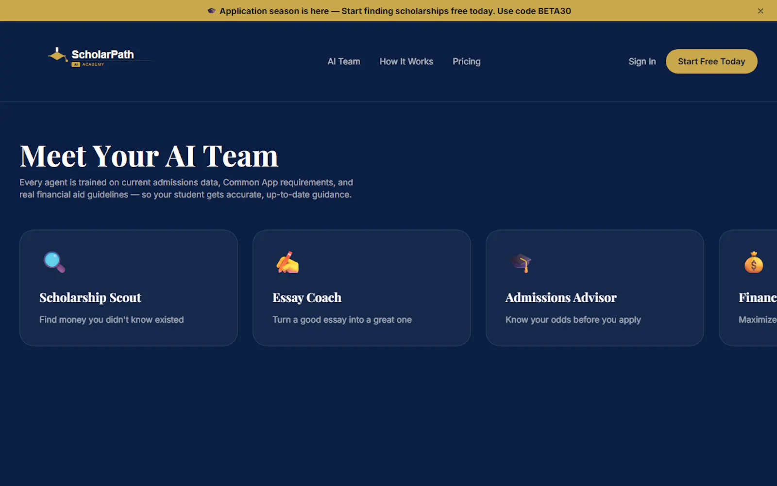 ScholarPath AI screenshot 2