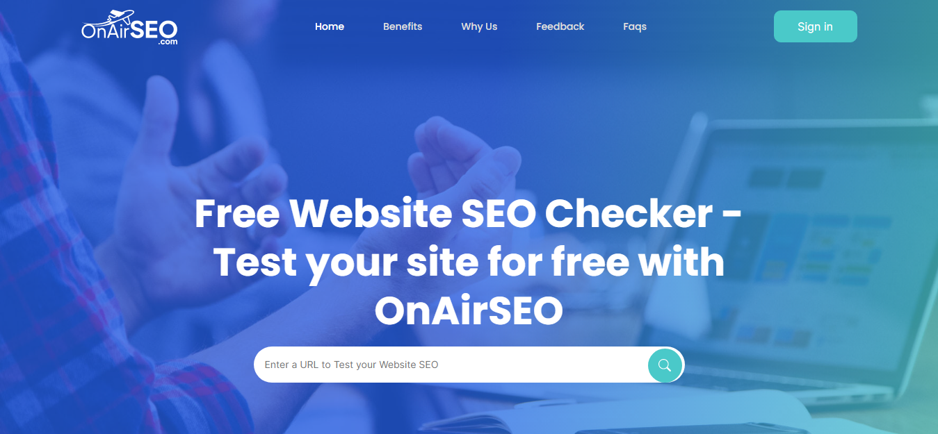 ON AIR SEO: เครื่องมือ SEO ฟรี - ทดสอบเว็บไซต์ของคุณฟรีด้วย onairseo media 1