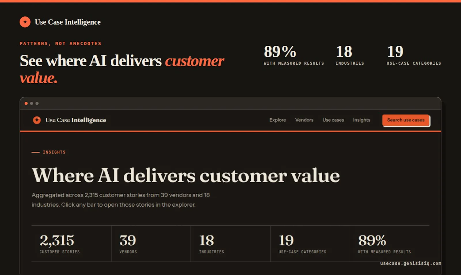 Use Case Intelligence screenshot 1