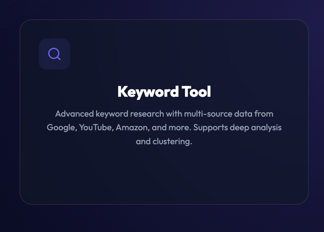 Free Seo Tools, Keywords Research Tool