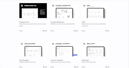 Notion Templates gallery image