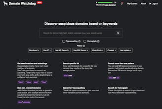 Suspicious Domain Watchdog gallery image