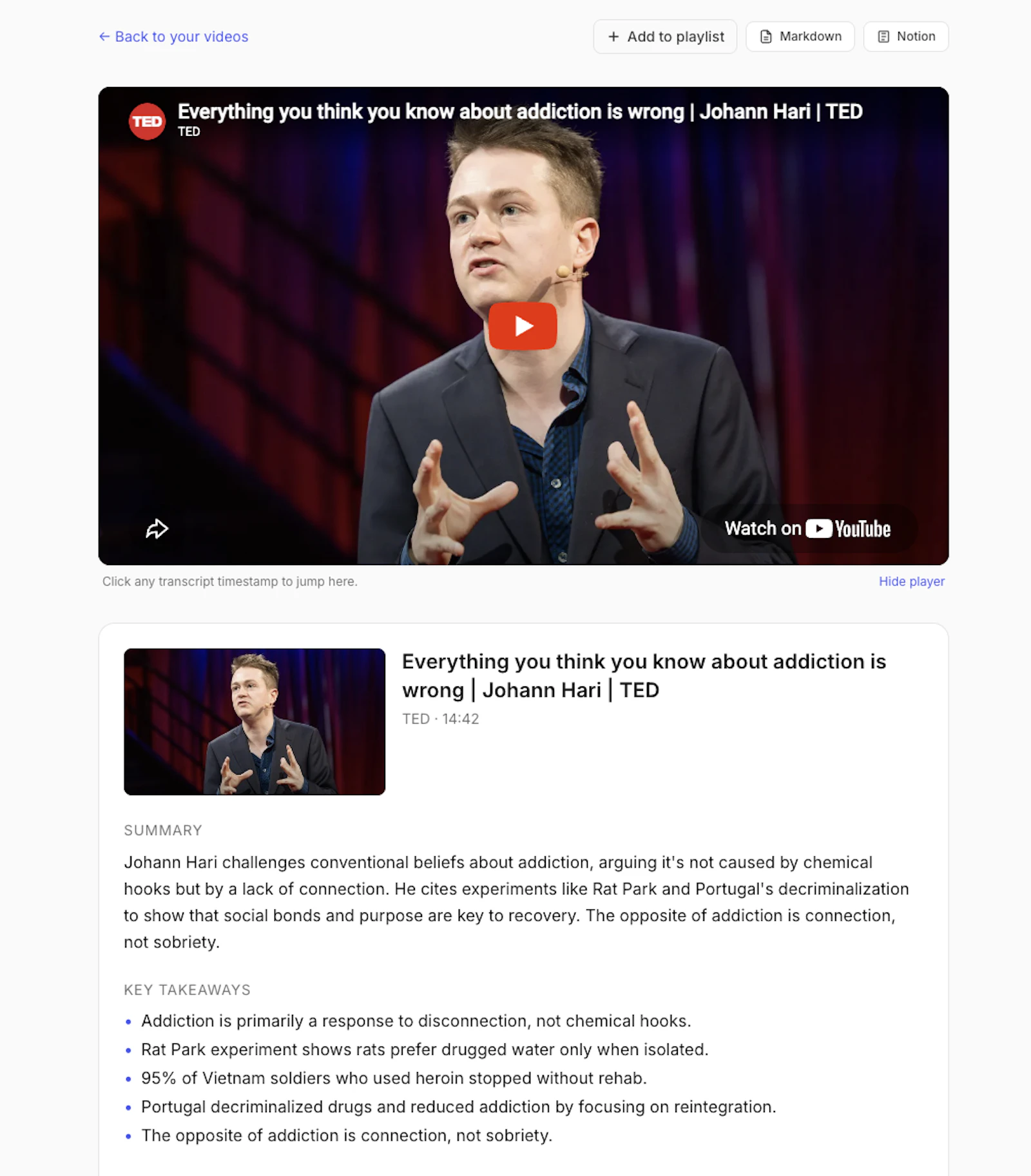 VidBrief screenshot 2