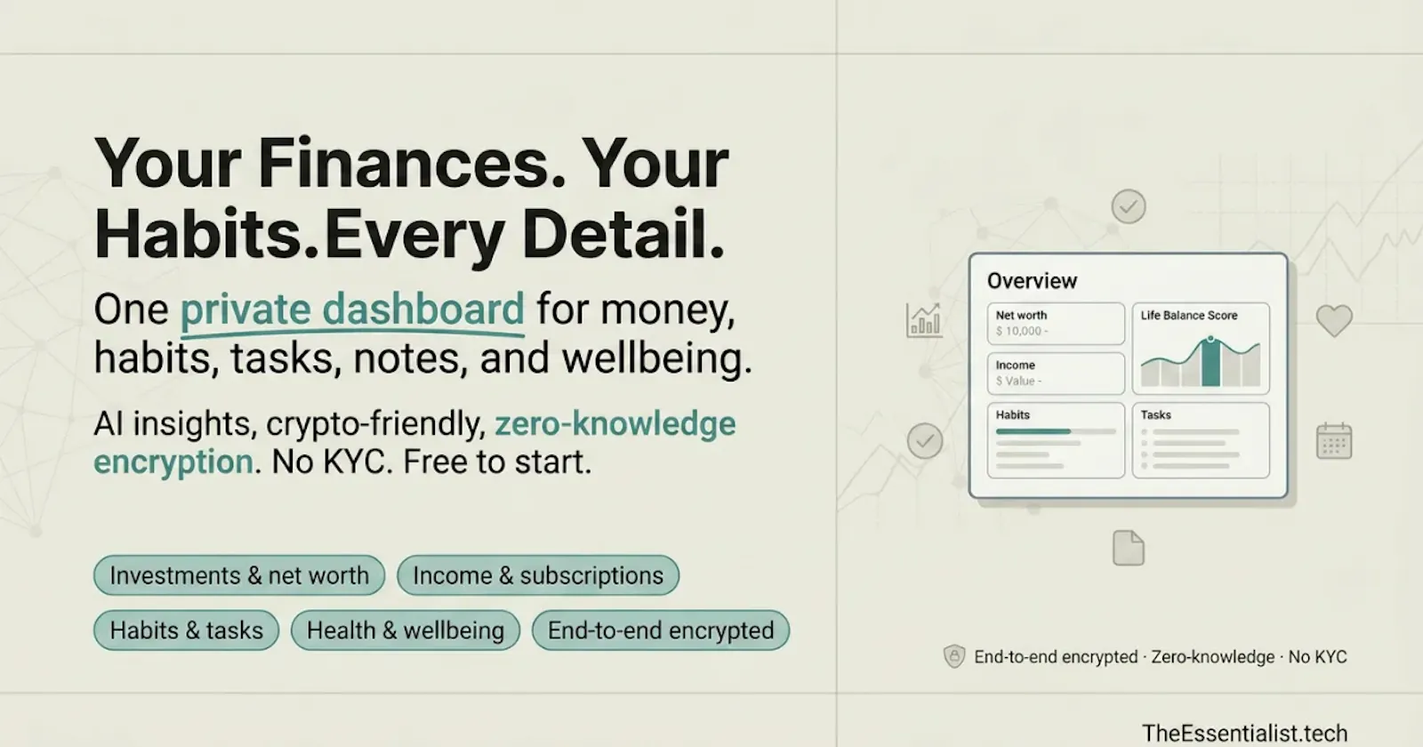 All-in-One Personal Dashboard for life screenshot 1