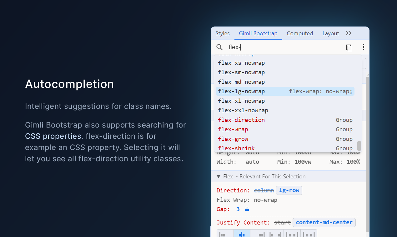 Gimli bootstrap - La extensión Smart DevTools para desarrolladores de Bootstrap. media 4
