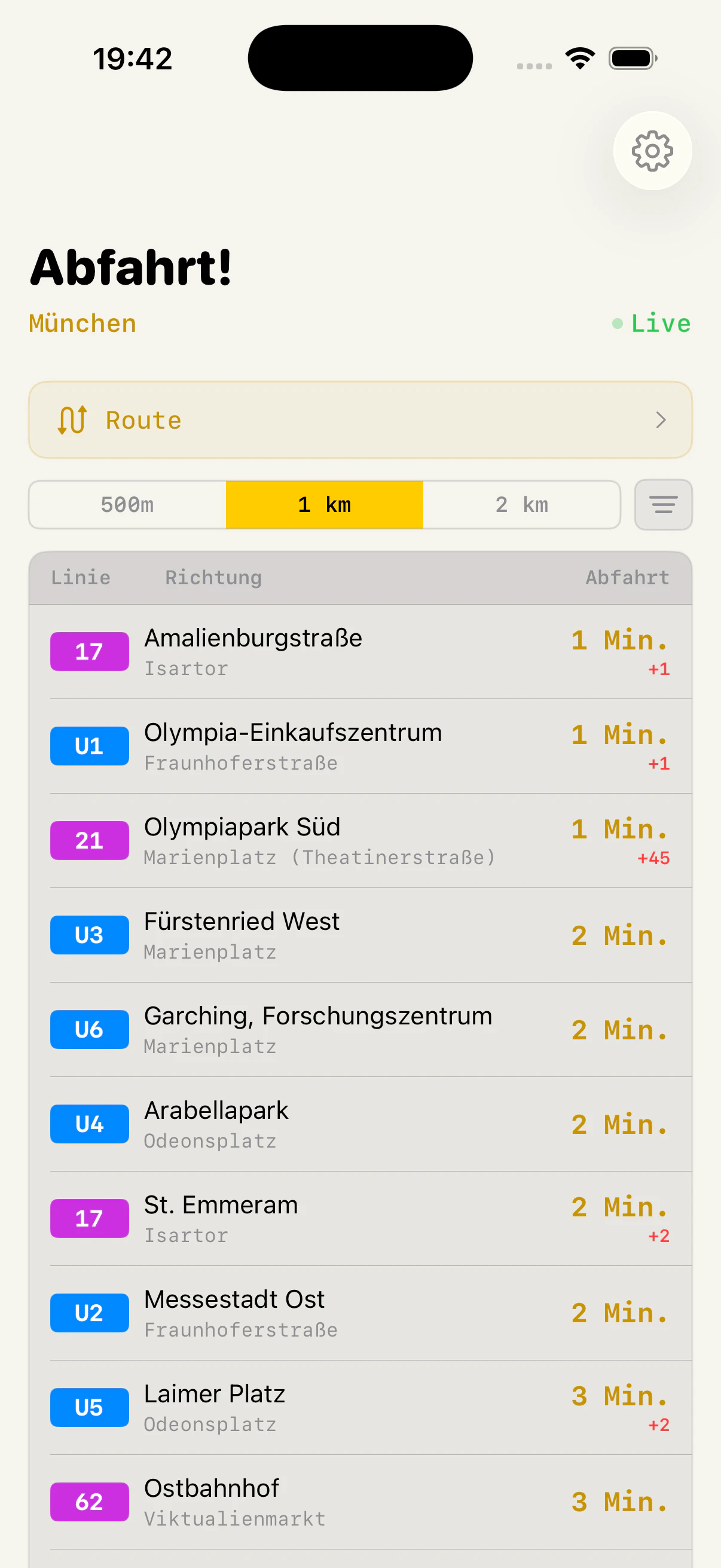 Abfahrt! Transit API screenshot 1