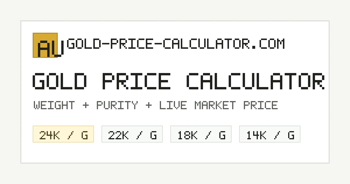 gold-price-calculator.com 대표 미리보기