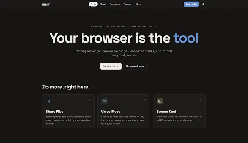 smllr screenshot 1