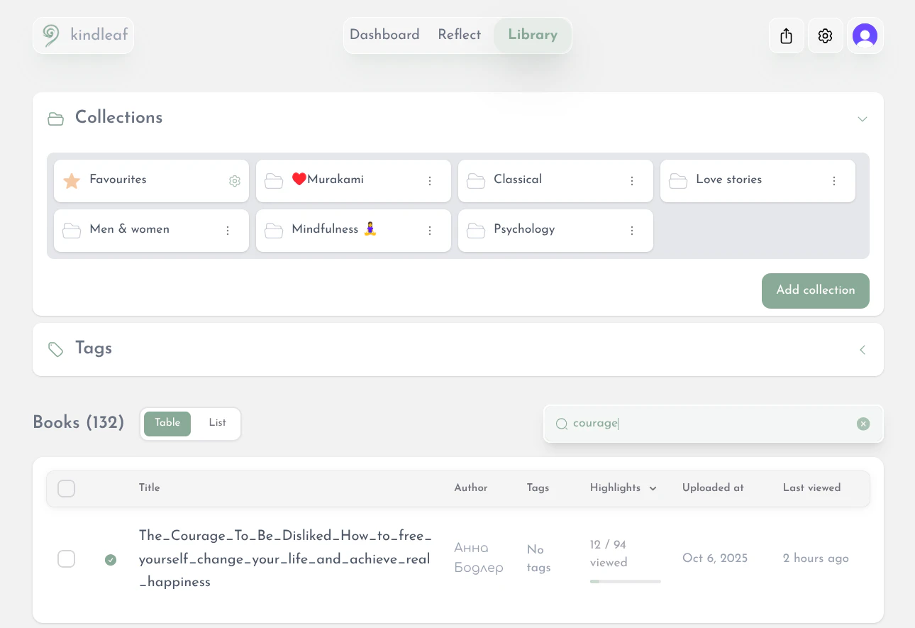 Kindleaf screenshot 4 Kindleaf screenshot 4