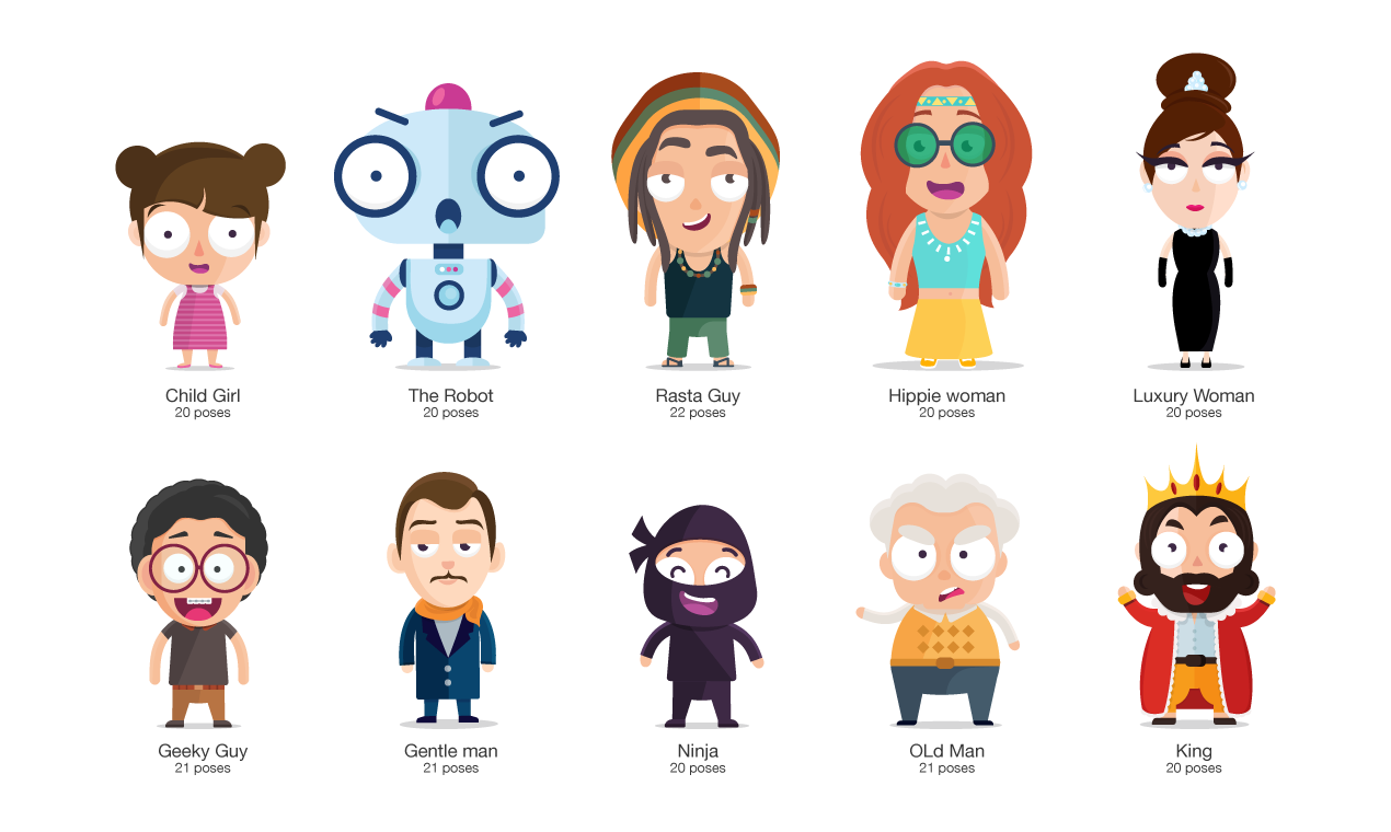 Funny Character Illustrations gallery image