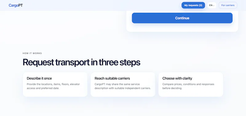 CargoPT screenshot 3