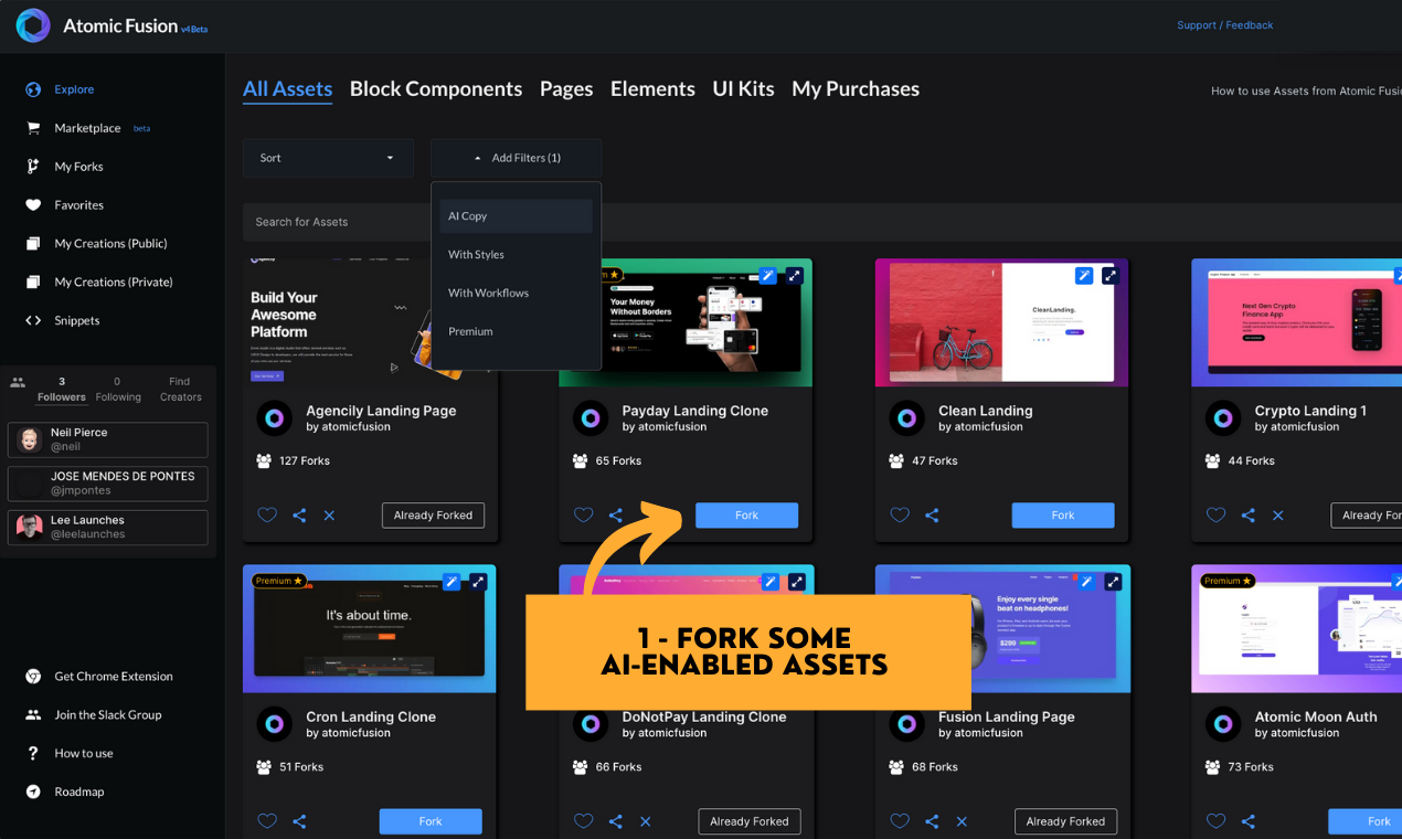 Atomic Fusion: AI Copy for Bubble Pages gallery image