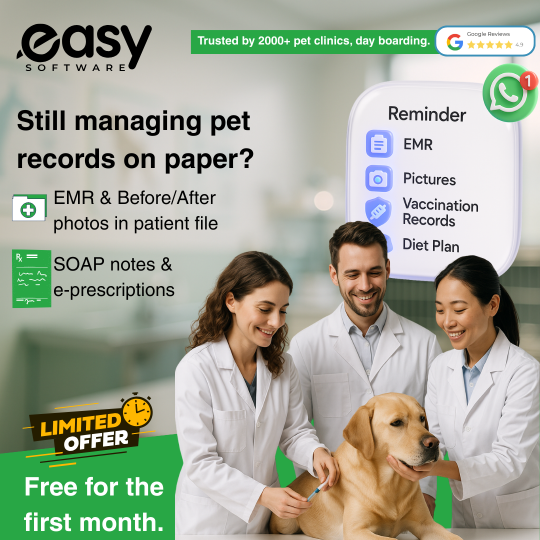 Easy Pet Facility Software - Screenshot 2 showing product features and functionality