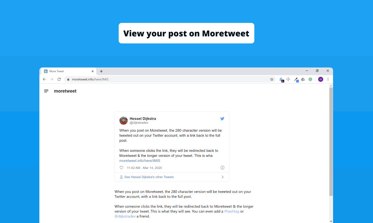 Moretweet gallery image