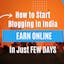 How to Start Blogging in India 