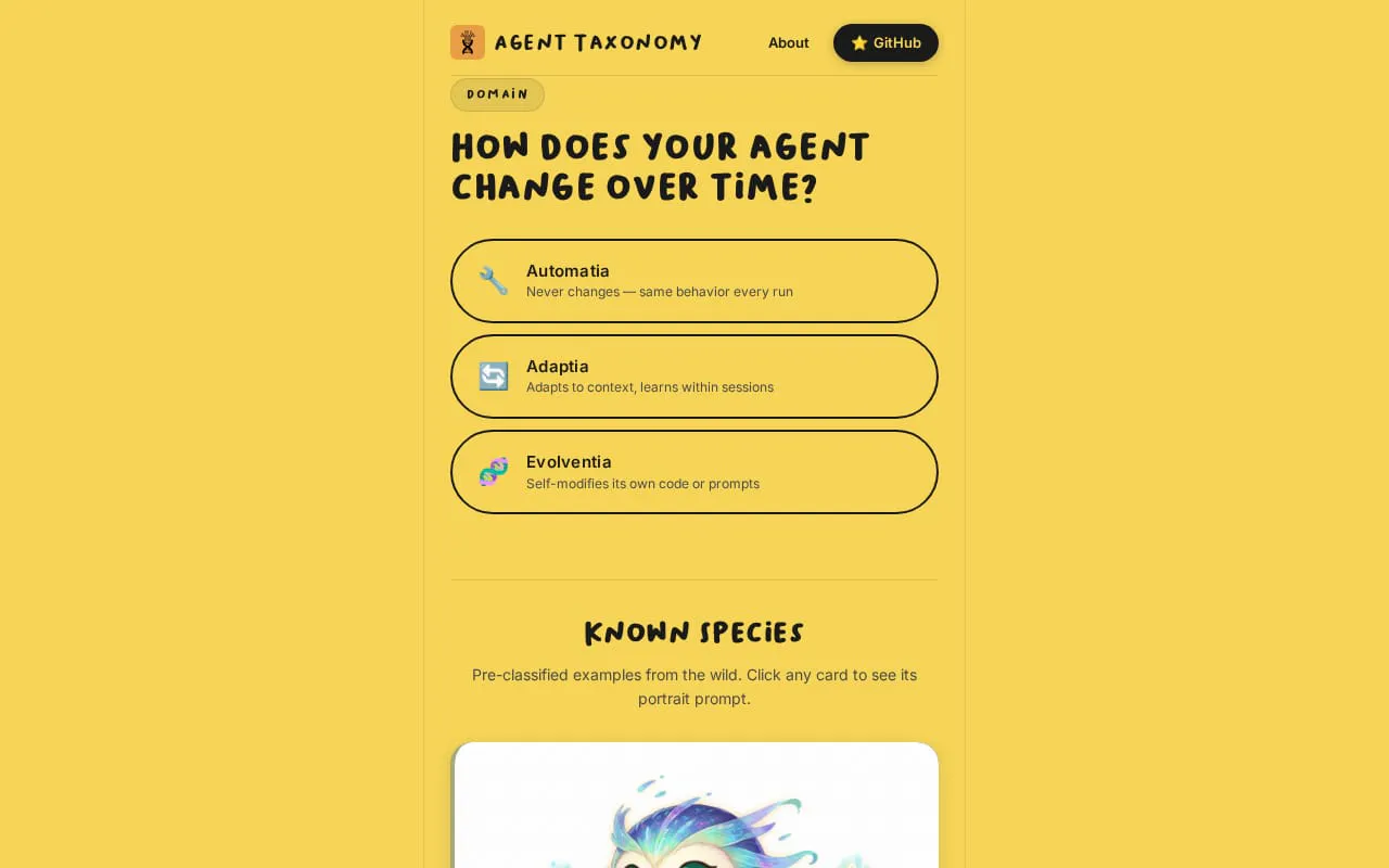 Agent Taxonomy – Pokédex for AI Agent gallery image